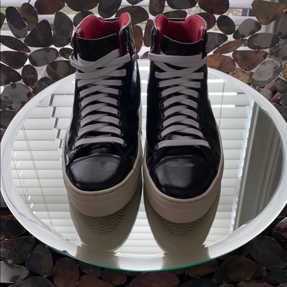 Base London Patent Leather Sneakers